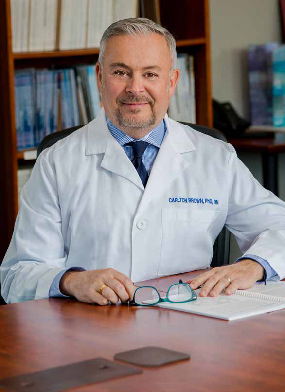 Carlton G. Brown, PhD, RN, AOCN, NEA-BC, FAAN CAPTION